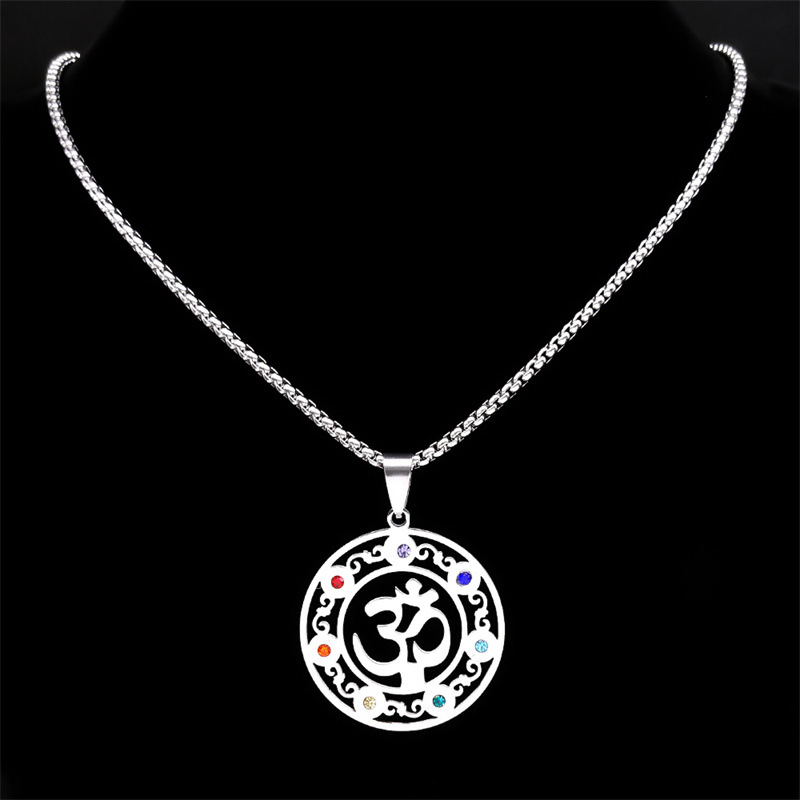 Silver Men's and Women's Sacred Geometry Necklace - Stylish & Unique - Image 3