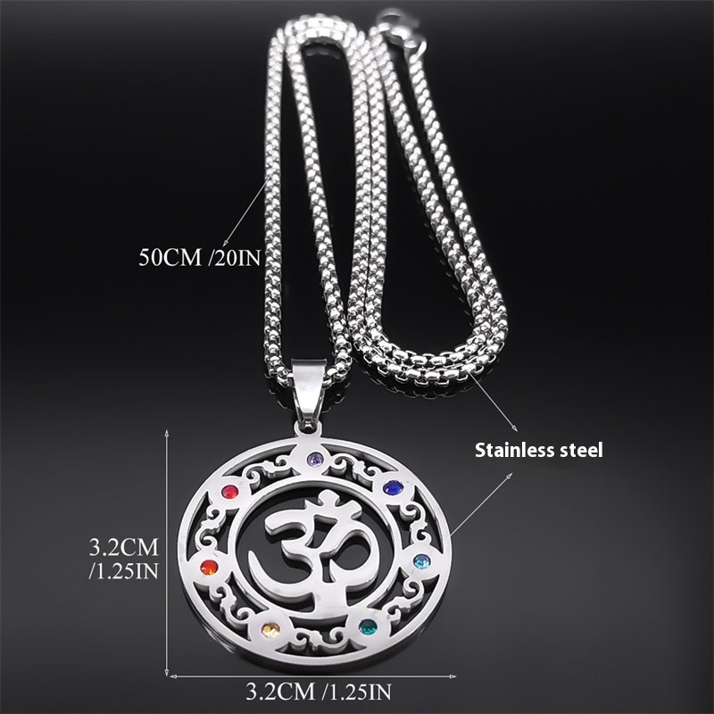 Silver Men's and Women's Sacred Geometry Necklace - Stylish & Unique - Image 6