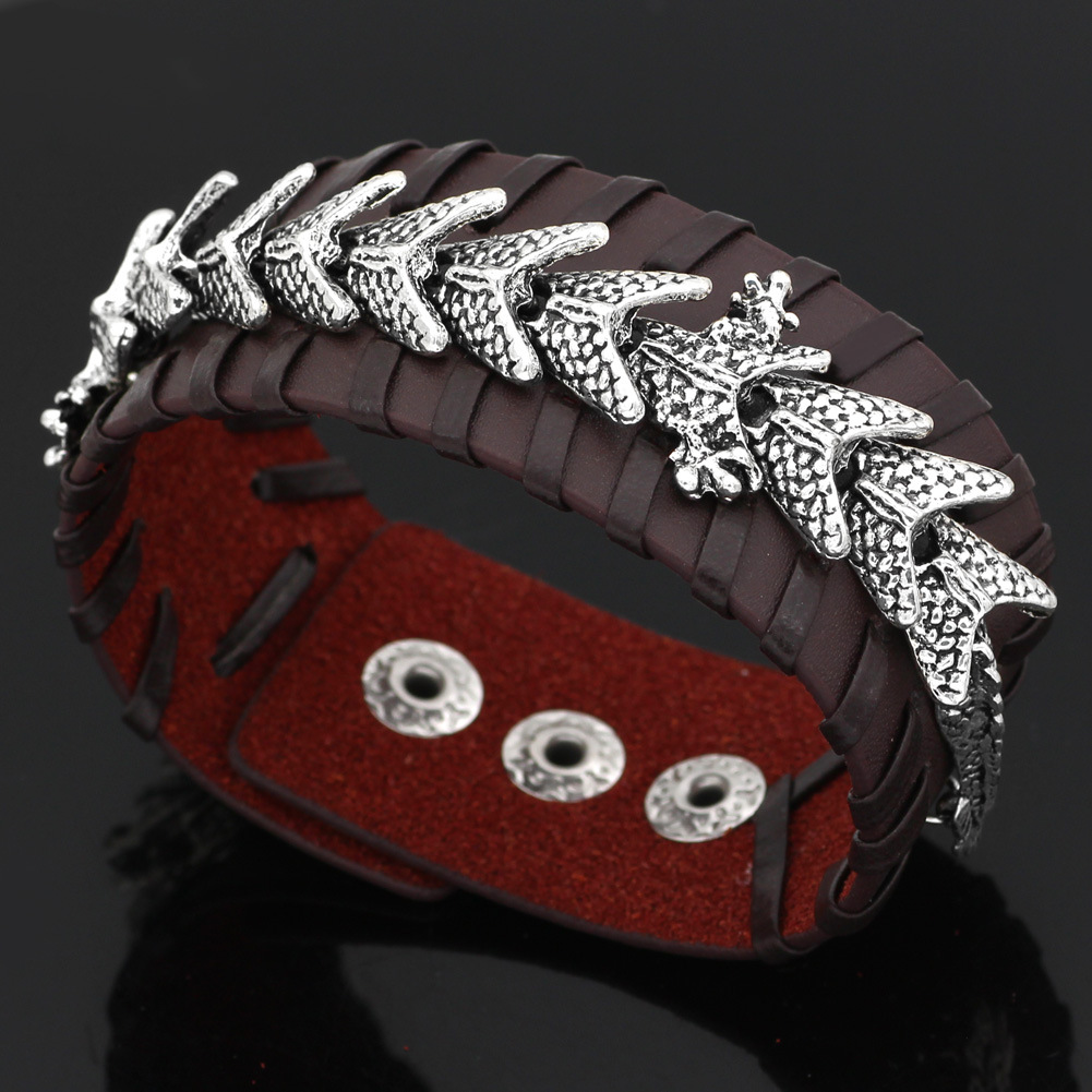 Viking Pirate Kelte Dragon Bracelet - Bold Nautical Jewelry for Adventurers - Image 4