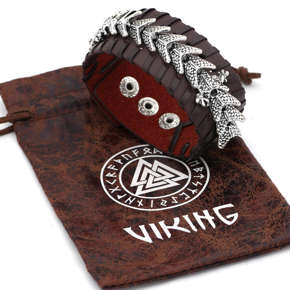 Viking Pirate Kelte Dragon Bracelet - Bold Nautical Jewelry for Adventurers - Image 6