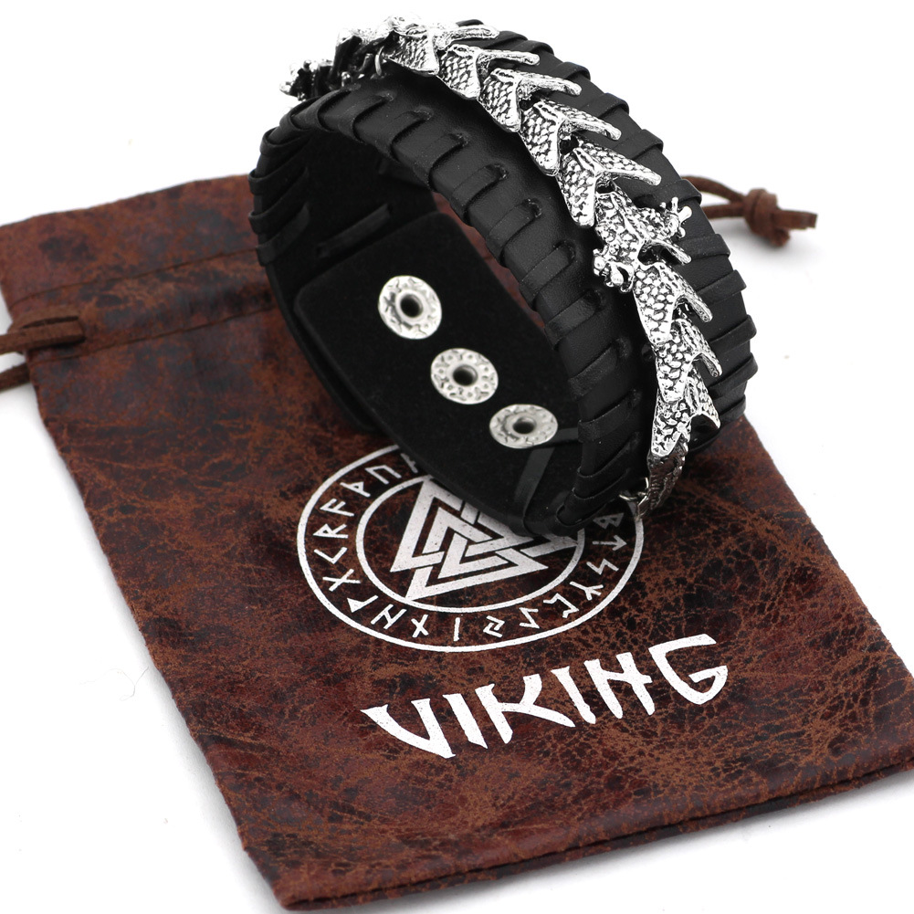 Viking Pirate Kelte Dragon Bracelet - Bold Nautical Jewelry for Adventurers - Image 7