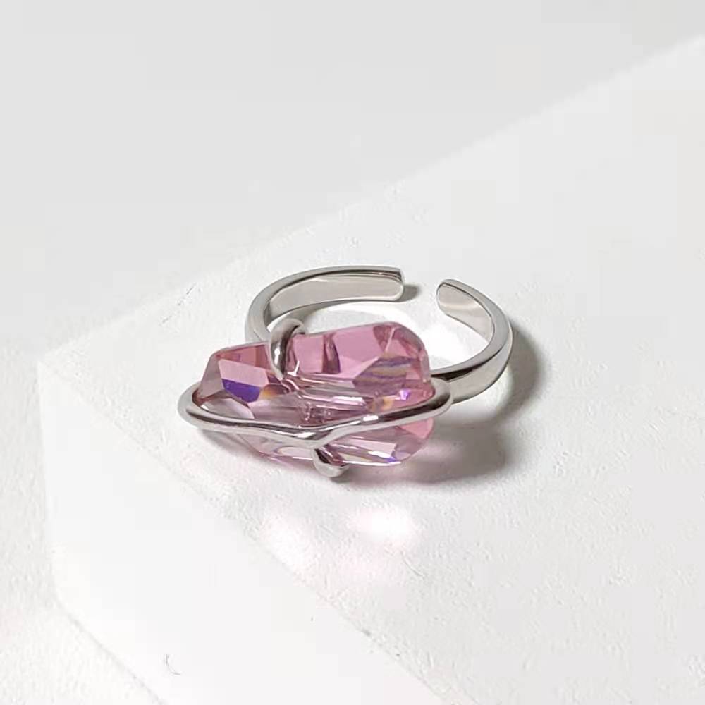 Ring for Women - Peach Blossom Simple Design | Unique Niche Jewelry - Image 6