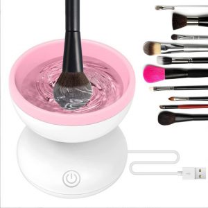 Portable Automatic Electric Makeup Brush Cleaner Machine - USB Cosmetic Brush Cleaner for All Sizes of Beauty Makeup Brushes Set