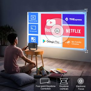 Smart Portable HD Projector for Home Office Use - Enhance Your Workspace