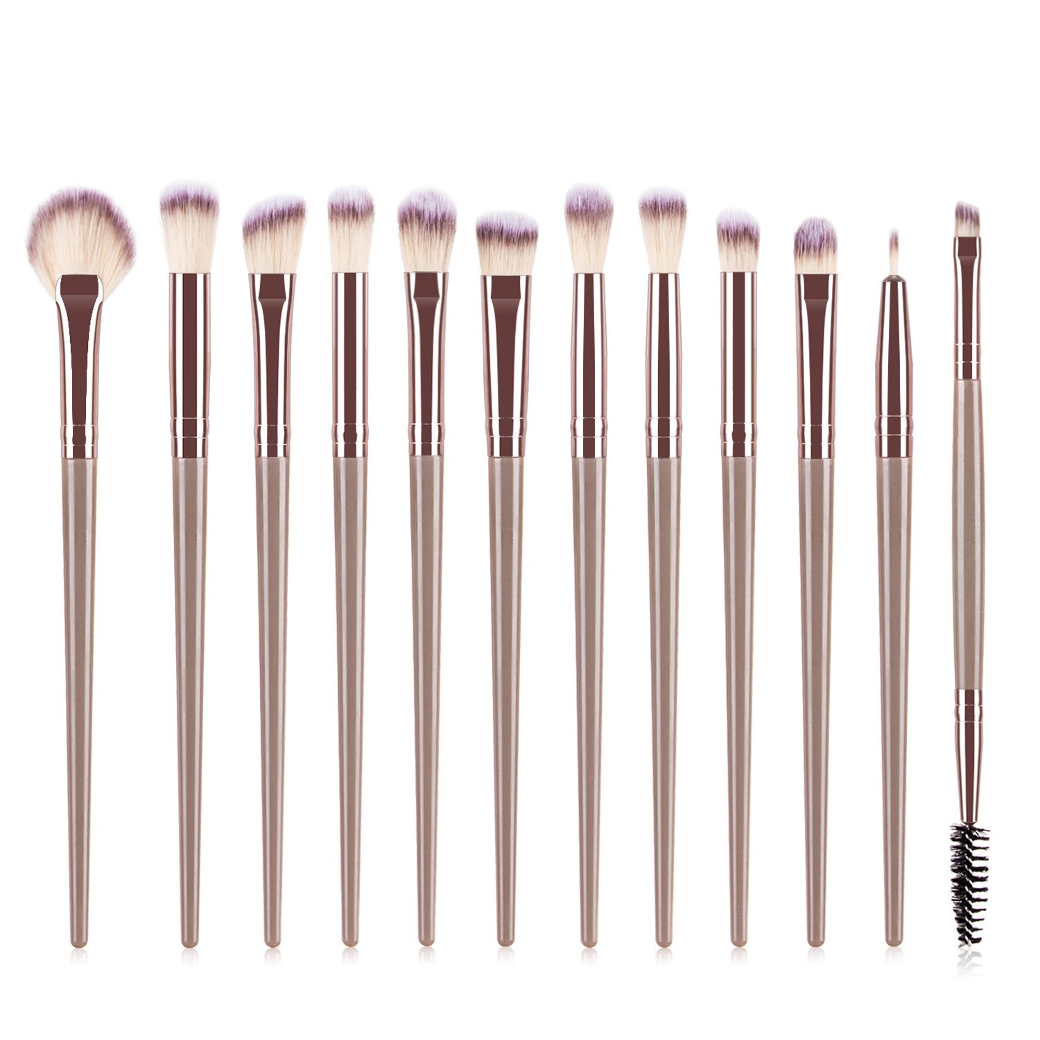 Premium 12-Piece Makeup Brush Set - Essential Eye Brushes for Flawless Makeup - Image 4