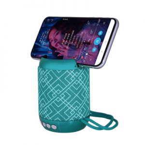 Portable Mini Wireless Bluetooth Speaker with Fabric Design - 3528 Small Speaker & Phone Holder for Enhanced Bass