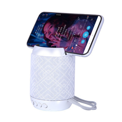 Portable Mini Wireless Bluetooth Speaker with Fabric Design - 3528 Small Speaker & Phone Holder for Enhanced Bass - Image 2