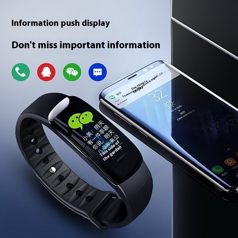 C1 Waterproof Bluetooth Sports Watch with Color Screen, Blood Pressure & Heart Rate Monitor, Pedometer - Image 3