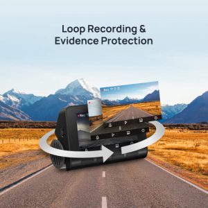 70mai A800S-1 4K Dash Cam - 24/7 Car DVR with Parking Monitor & Rear/Internal Camera Support