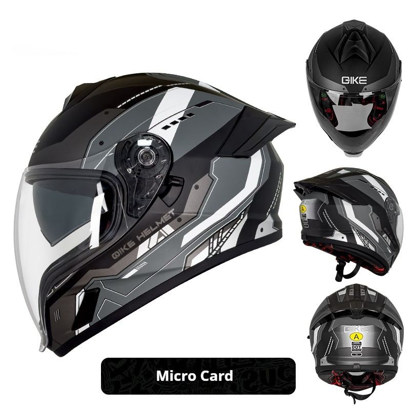 Double Lens Big Tail Motorcycle Helmet - Safety and Style Combined - Image 3
