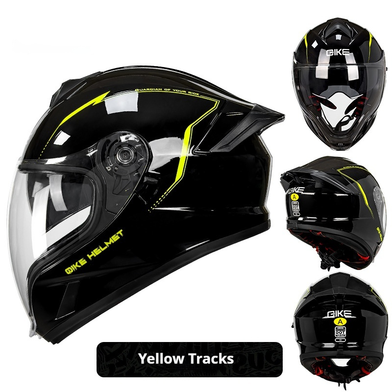Double Lens Big Tail Motorcycle Helmet - Safety and Style Combined - Image 5
