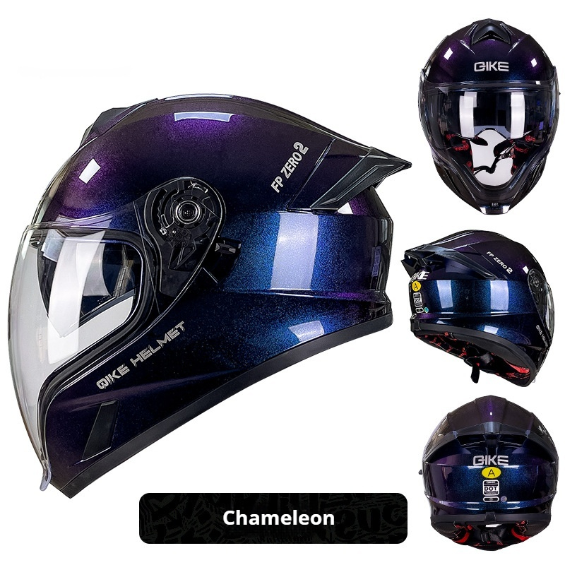 Double Lens Big Tail Motorcycle Helmet - Safety and Style Combined - Image 6