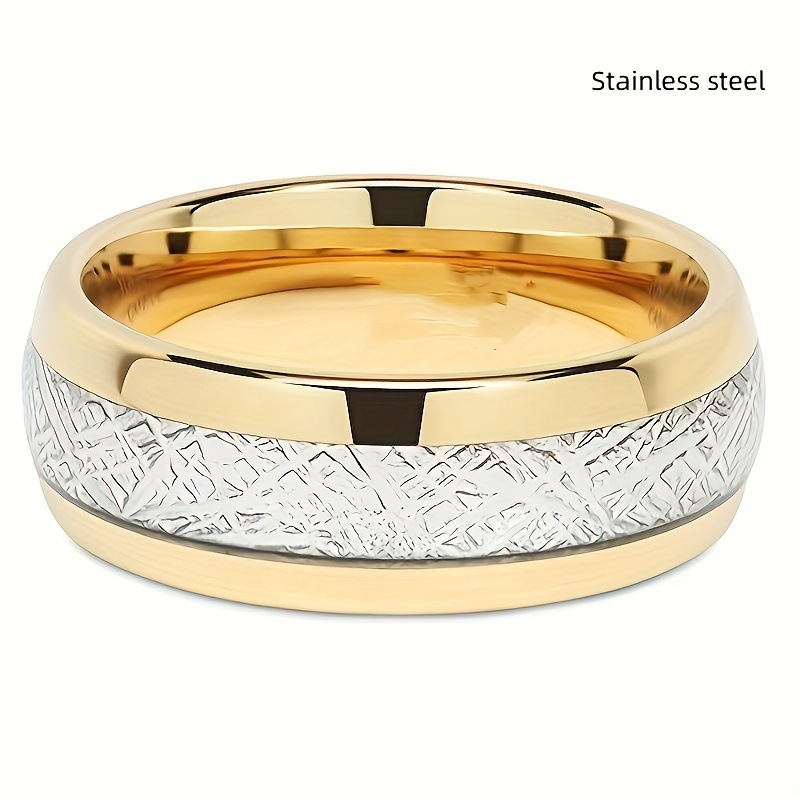European and American Couples Stainless Steel Ring - Stylish and Durable - Image 2