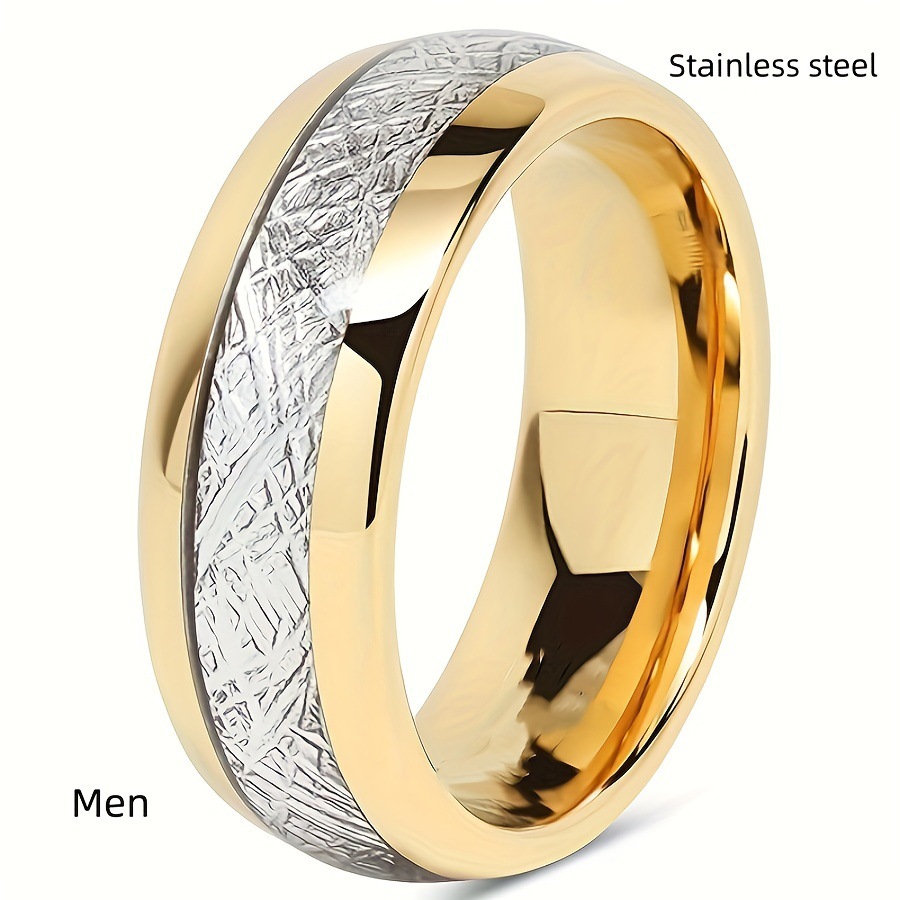 European and American Couples Stainless Steel Ring - Stylish and Durable - Image 4