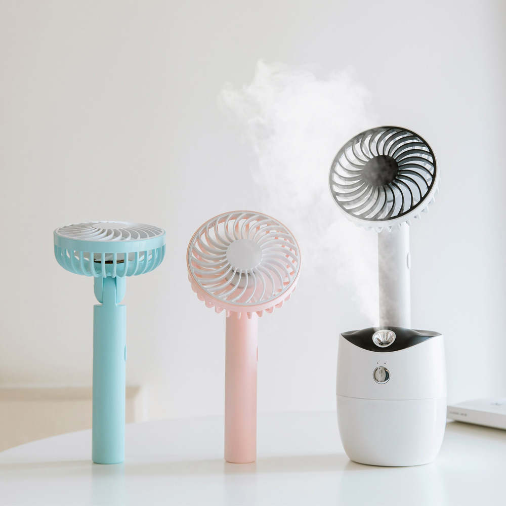 Compact USB Mini Humidifier Fan for Refreshing Air Quality - Image 2