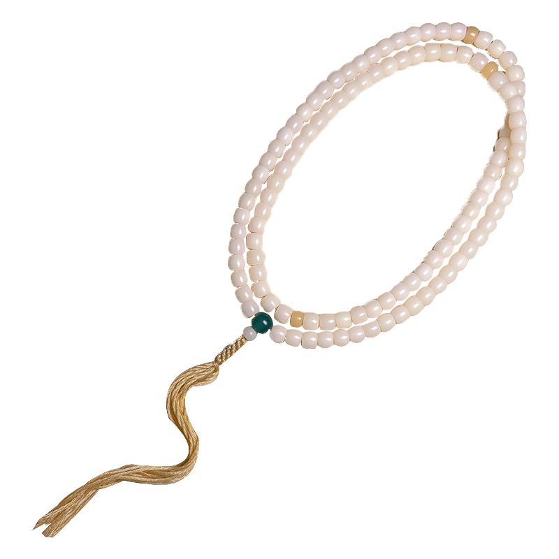 Natural White Jade Bodhi Root 108 Prayer Beads Bracelets for Mindfulness - Image 8