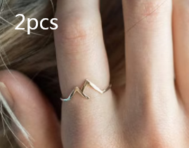 Custom Ladies Ring in Mountain-Shaped Copper - Unique and Creative Design - Image 13