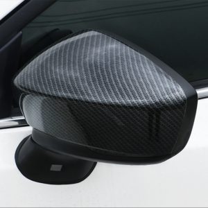 Angkesaila Carbon Fiber Mirror Cover Shell with Decorative Bright Trim