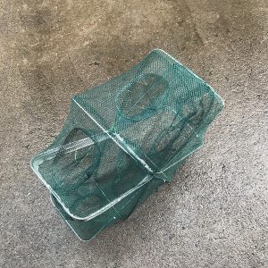 Folding Crayfish Catcher Mesh for Fishing Net Tackle Cage - Durable & Effective