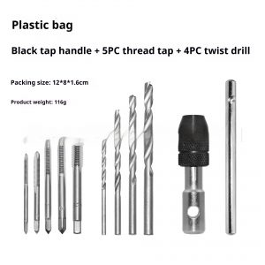 Twist Drill and Thread Tap Combination Set for Precision Drilling