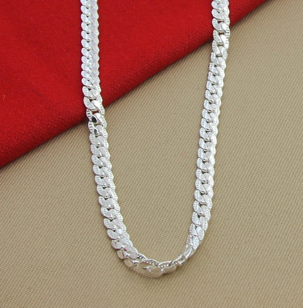 6MM Silver Plated Full Side Necklace - Elegant Jewelry for Every Occasion - Image 3