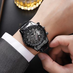 Non-Mechanical Calendar Business Watch for Men - Stylish and Functional