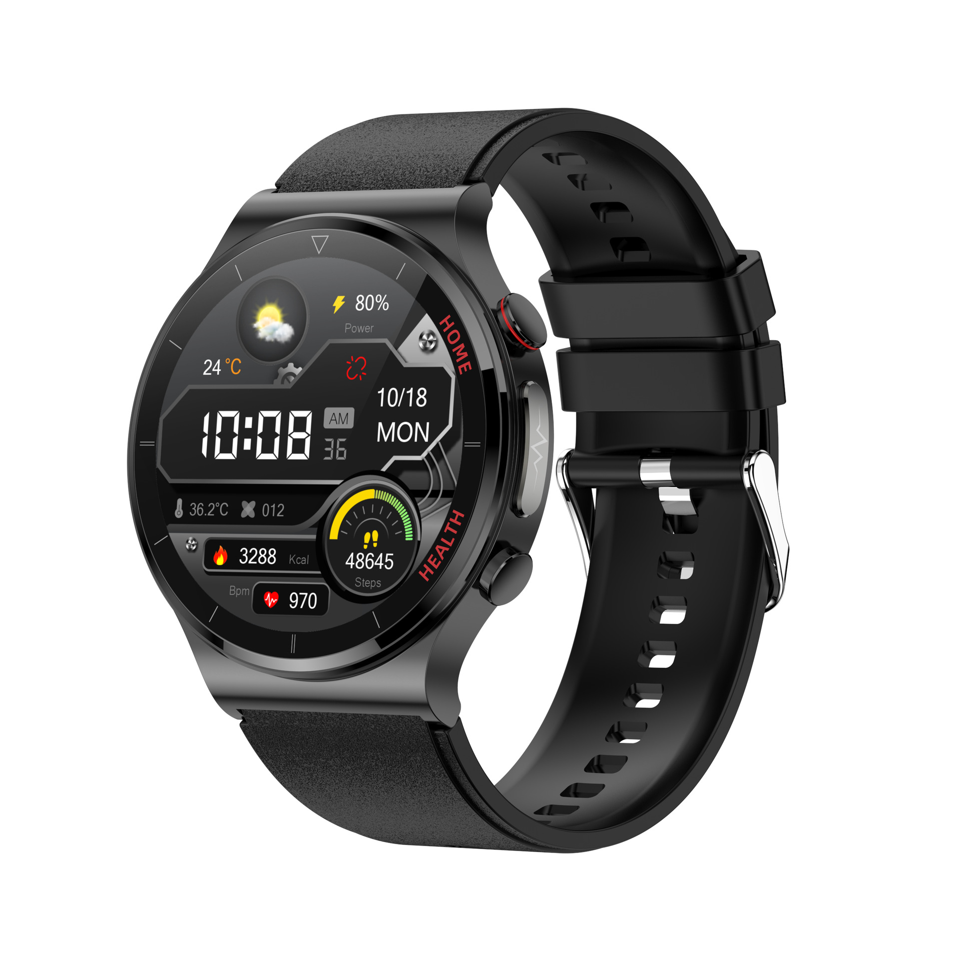 Laser Smart Watch for Oxygen, ECG, Temperature, Blood Pressure & Heart Rate Monitoring - Image 8