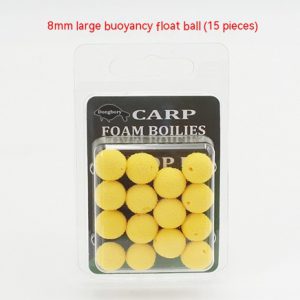 Extra Large Buoyancy Fishing Beads for Carp - Foam Float Reverse Bottom Lure in White for Amur and Black Carp - European Style