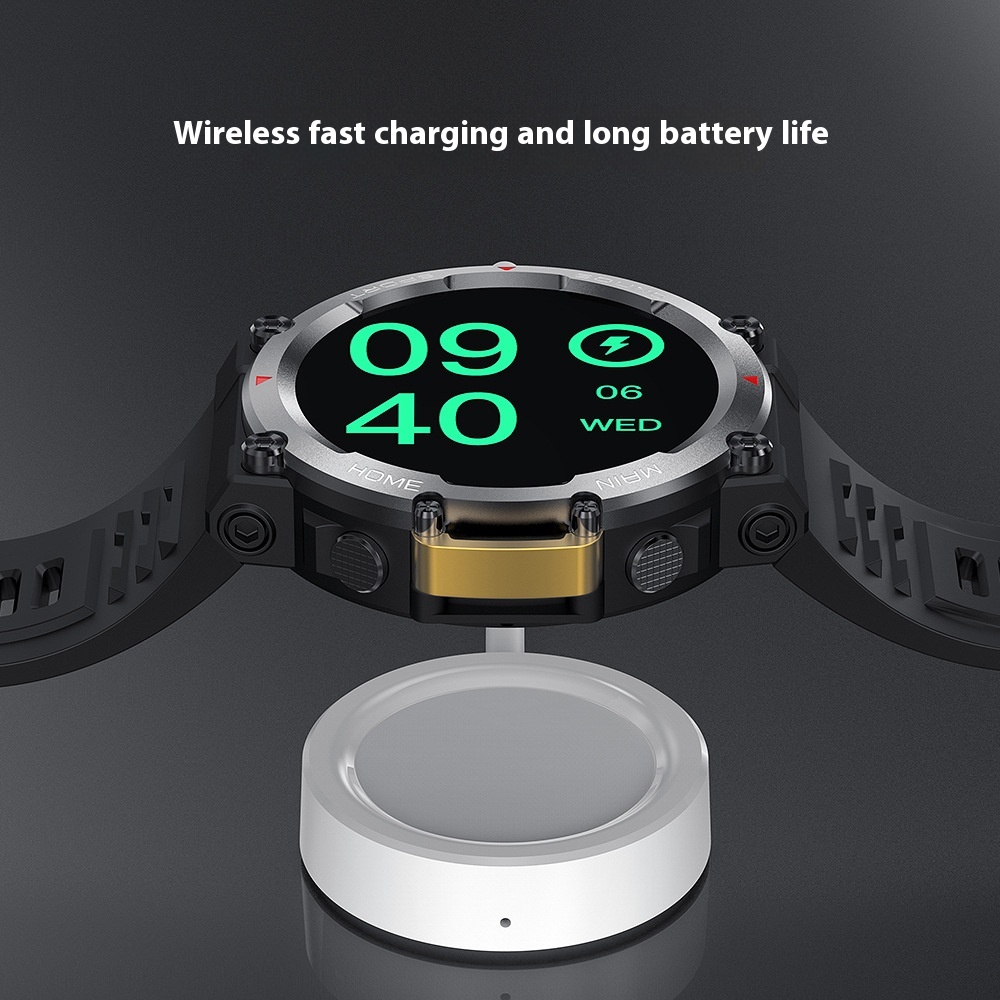 Fully Fit HD Round Screen IP68 Waterproof Smart Watch with 7-Day Battery Life & Wireless Charger APP - Image 5