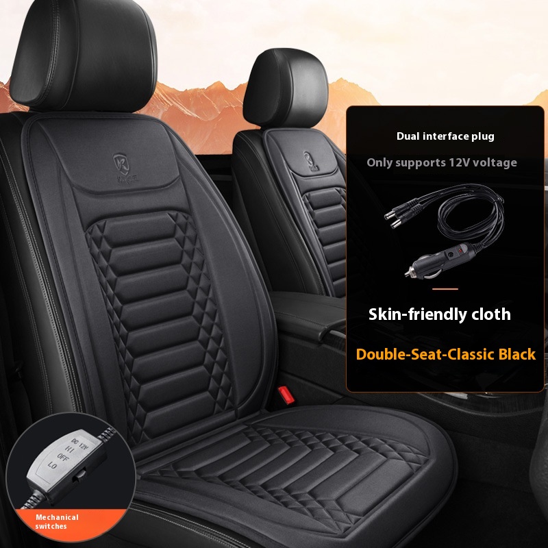 Cozy Winter Plush Electric Heated Car Seat for Ultimate Comfort
