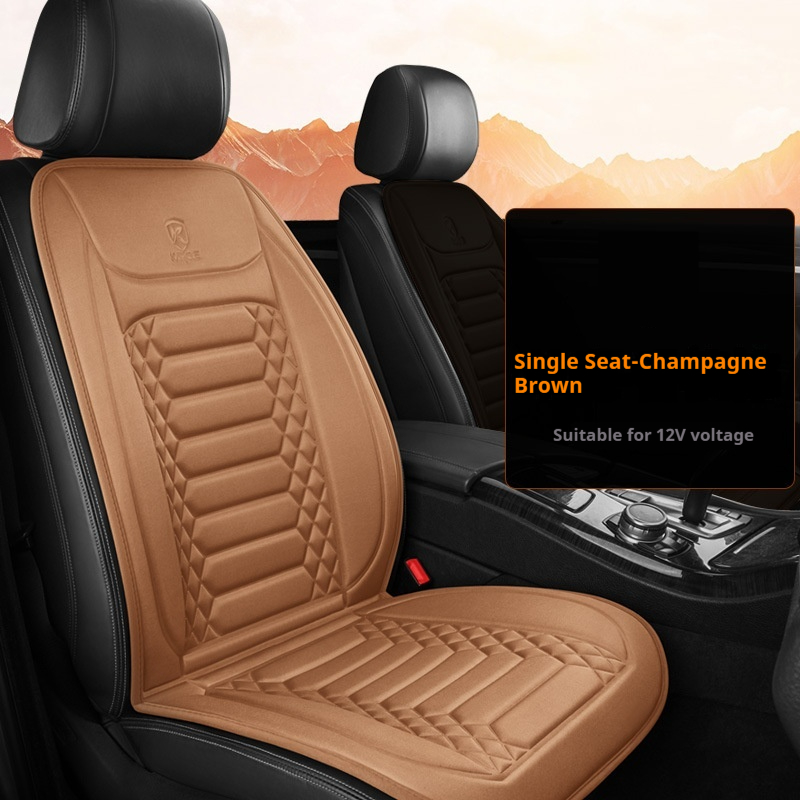 Cozy Winter Plush Electric Heated Car Seat for Ultimate Comfort - Image 7