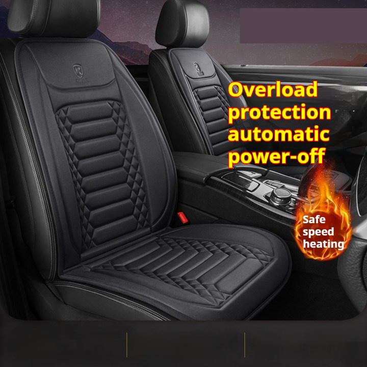 Cozy Winter Plush Electric Heated Car Seat for Ultimate Comfort - Image 8