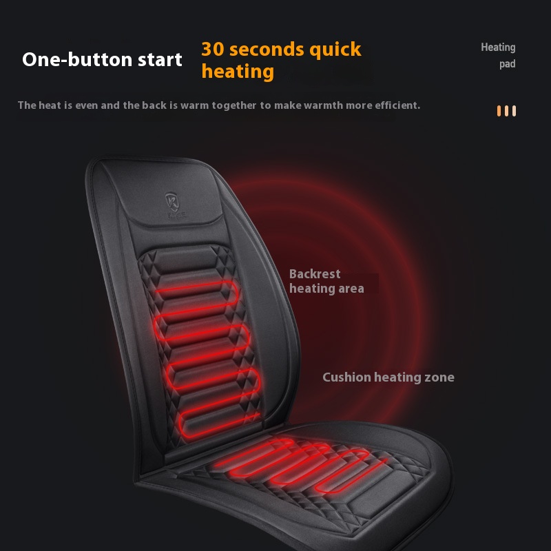 Cozy Winter Plush Electric Heated Car Seat for Ultimate Comfort - Image 9