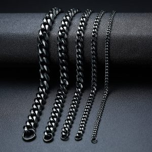 Stylish Stainless Steel Cuban Bracelet - Popular in Japan and South Korea