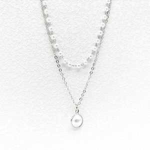 South Korea Niche Women's Elegant Pearl Pendant Necklace - Simple & Chic