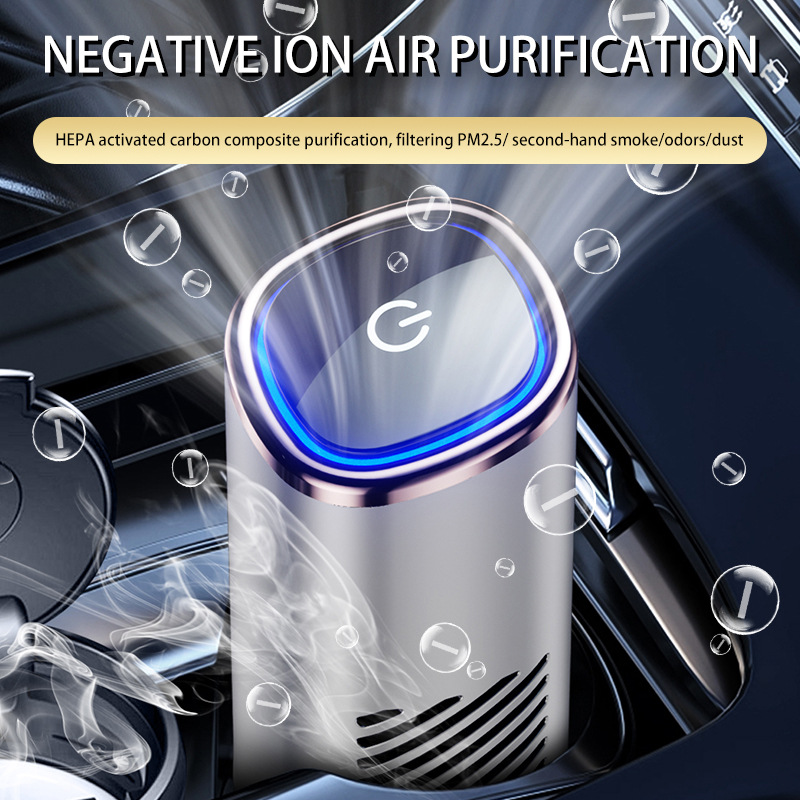 Mini Portable Anion Car Air Purifier - Efficient Air Purifier for Cars - Image 4