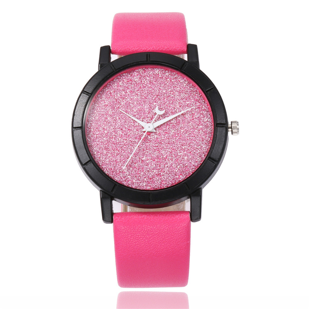 Elegant and Minimalist Gypsophila Belt Watch for Women - Frosted Moon Pointer Quartz Timepiece for Students and Couples - Image 5