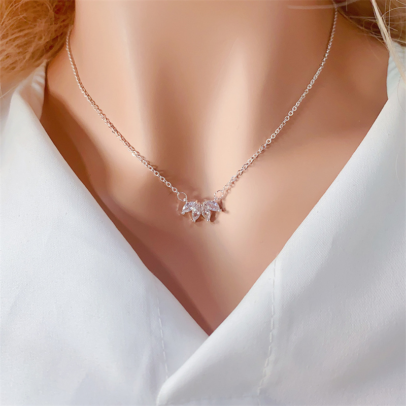 Minimalist Shining Flower Petal Necklace for Women | Lotus Flower Pendant Jewelry Gift for Girls & Party Anniversaries - Image 10
