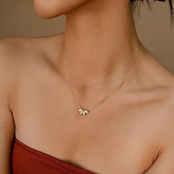 Minimalist Shining Flower Petal Necklace for Women | Lotus Flower Pendant Jewelry Gift for Girls & Party Anniversaries - Image 11