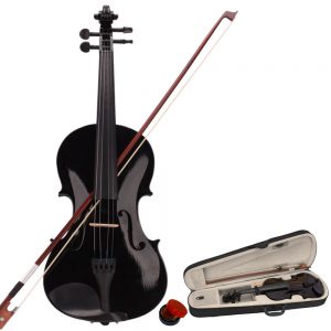 Premium Black Acoustic Violin - Exceptional Sound and Craftsmanship