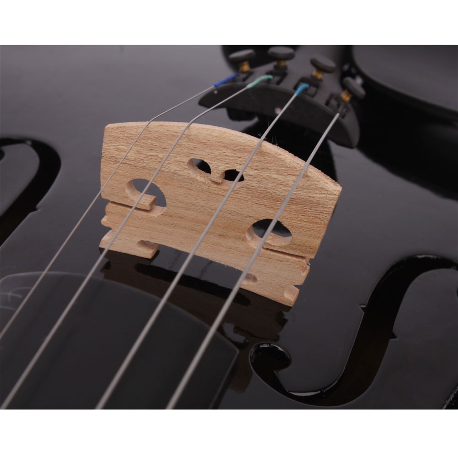 Premium Black Acoustic Violin - Exceptional Sound and Craftsmanship - Image 8
