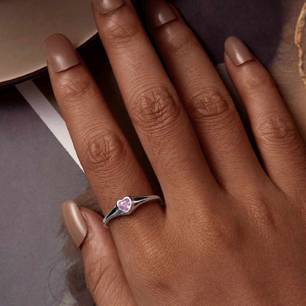 Adjustable Women's Fashion Love Heart-Shaped Ring for Stylish Elegance - Image 9