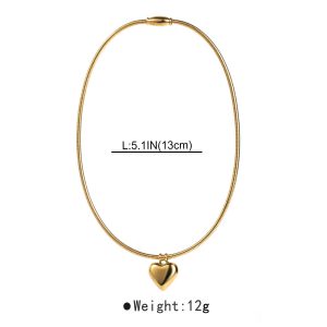 Titanium Steel Vacuum Furnace Plated Elbow Chain Necklace for Stylish Elegance