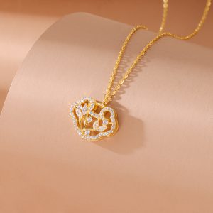 S925 Net Red Light Luxury Full Diamond Necklace for Women - Lucky Clavicle Chain