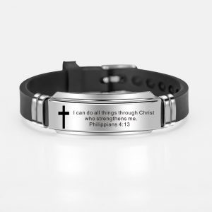 Inspirational Classic Bible Verses Psalms Bracelet Bangle - Christian Jewelry