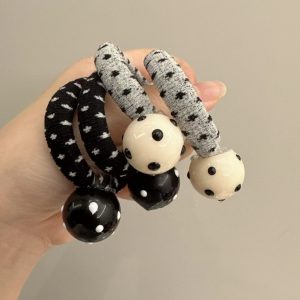 High Elastic Polka Dot Rubber Band - Seamless & Simple Design