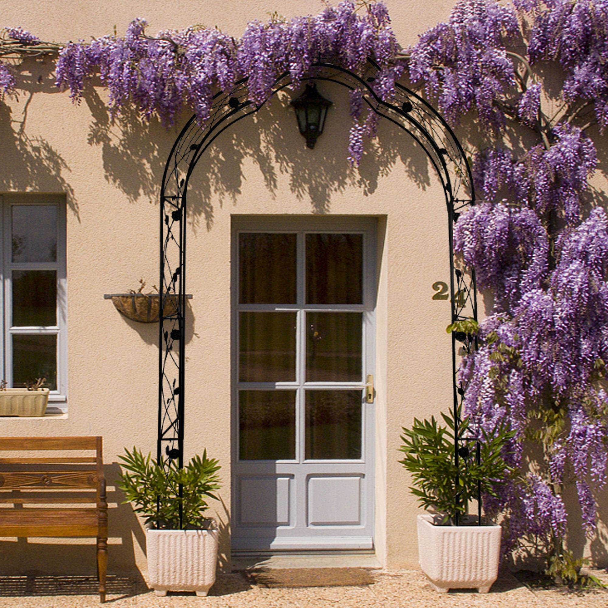 Versatile Metal Garden Arch - 8 Styles for Trellis & Climbing Plants Outdoors - Image 5