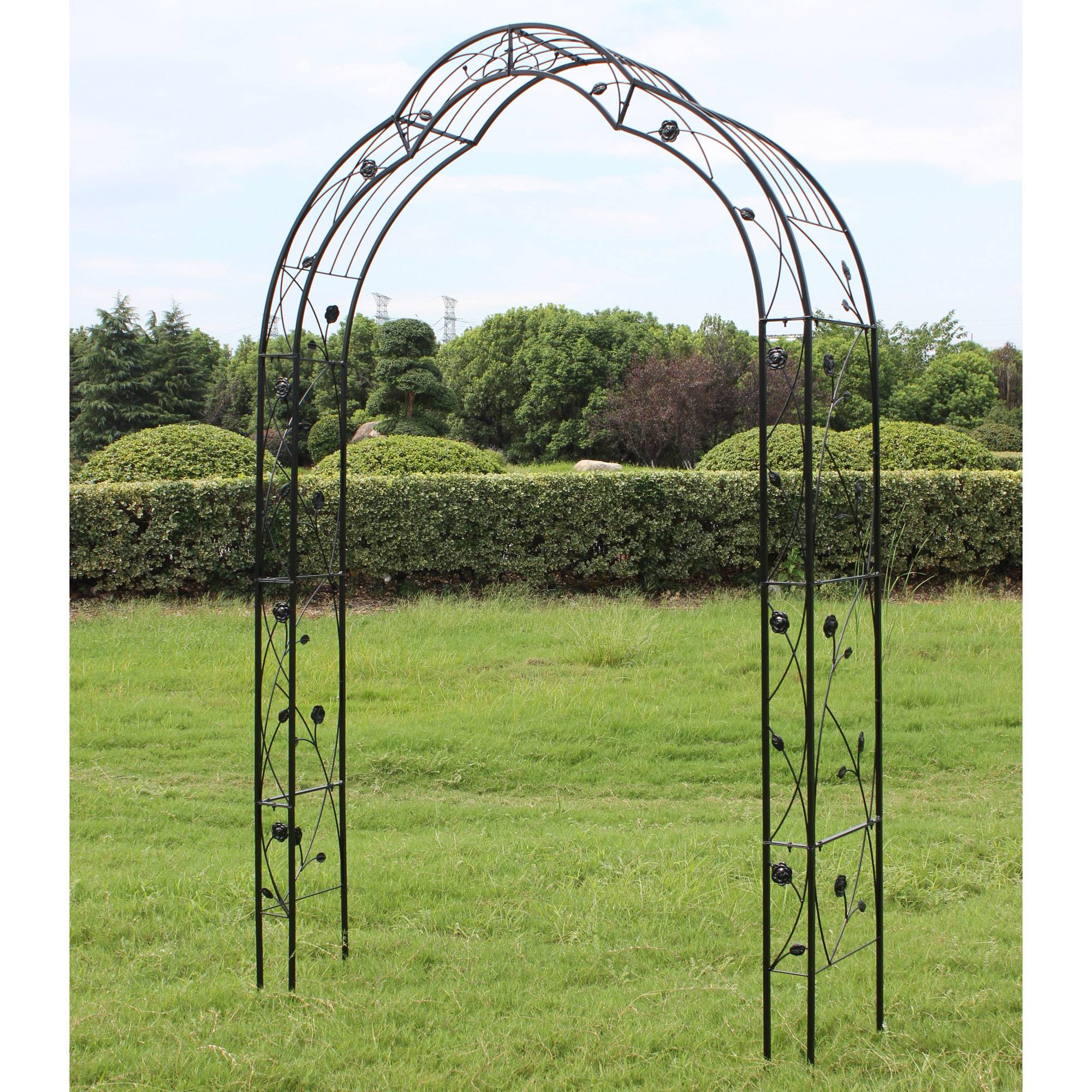 Versatile Metal Garden Arch - 8 Styles for Trellis & Climbing Plants Outdoors - Image 11