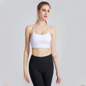 High Elastic Sports Vest for Women | Back Cross Yoga Fitness Top