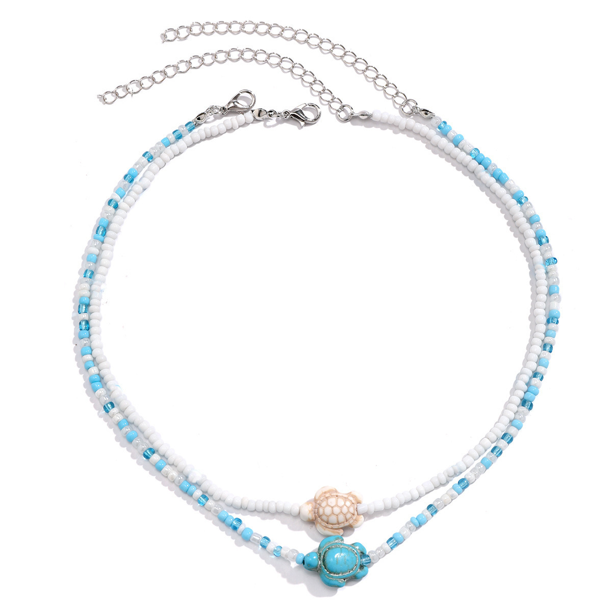 Handmade White Bead Clavicle Chain for Women - Elegant Beaded Jewelry - Image 4